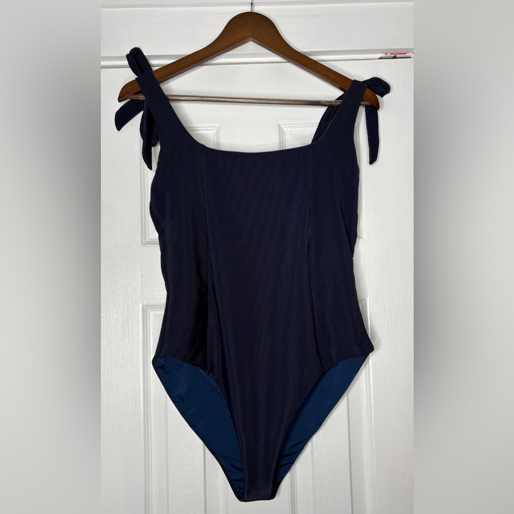 Beach Riot Deep Blue Sydney Ribbed One-Piece Size XL New Condition